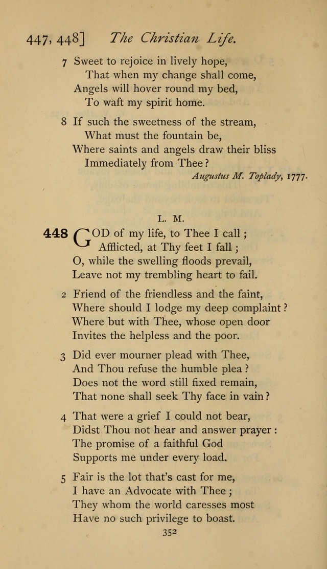 The Sacrifice of Praise. psalms, hymns, and spiritual songs designed for public worship and private devotion, with notes on the origin of hymns. page 352