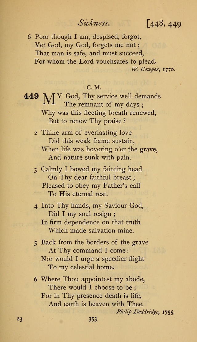 The Sacrifice of Praise. psalms, hymns, and spiritual songs designed for public worship and private devotion, with notes on the origin of hymns. page 353