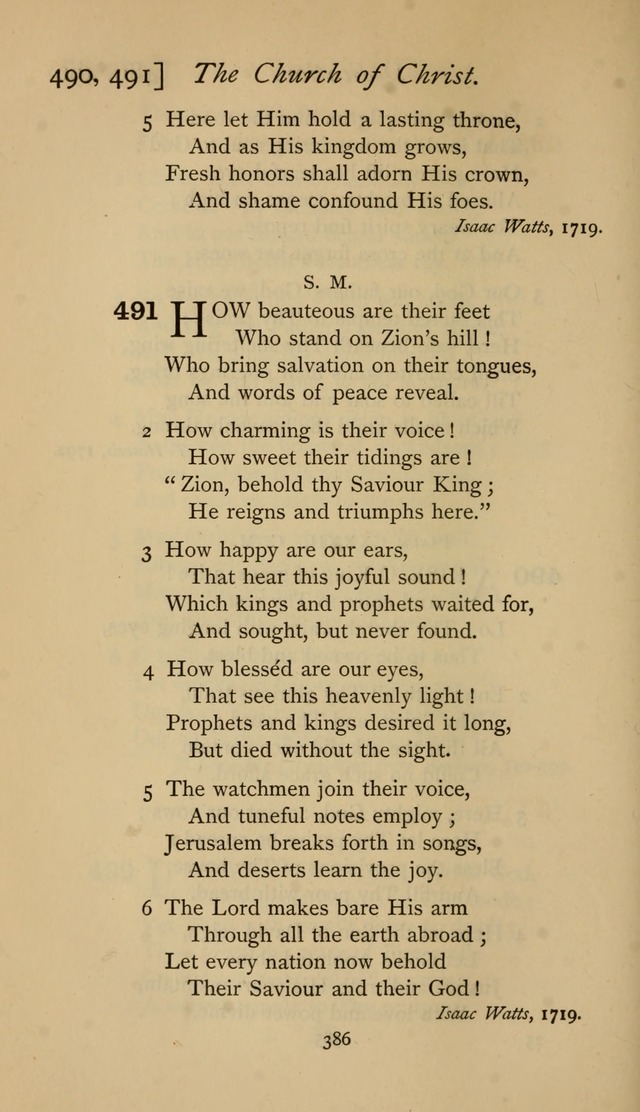 The Sacrifice of Praise. psalms, hymns, and spiritual songs designed for public worship and private devotion, with notes on the origin of hymns. page 386