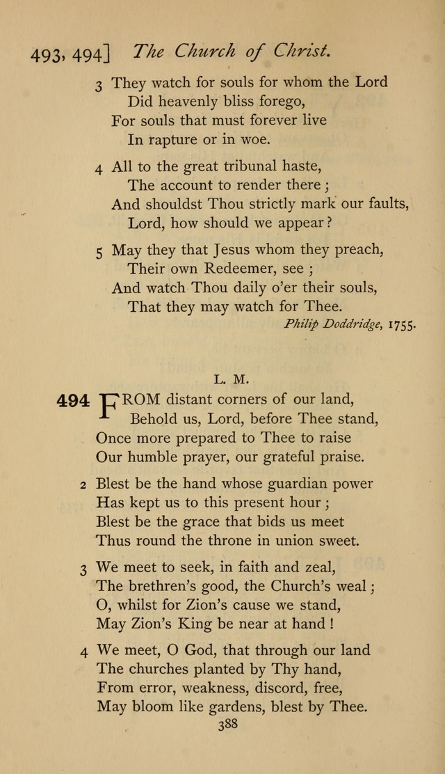 The Sacrifice of Praise. psalms, hymns, and spiritual songs designed for public worship and private devotion, with notes on the origin of hymns. page 388