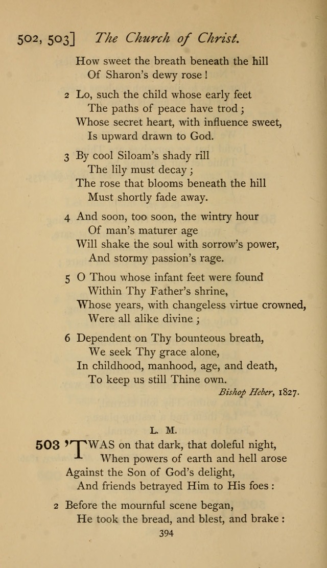 The Sacrifice of Praise. psalms, hymns, and spiritual songs designed for public worship and private devotion, with notes on the origin of hymns. page 394