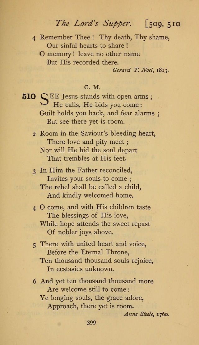 The Sacrifice of Praise. psalms, hymns, and spiritual songs designed for public worship and private devotion, with notes on the origin of hymns. page 399