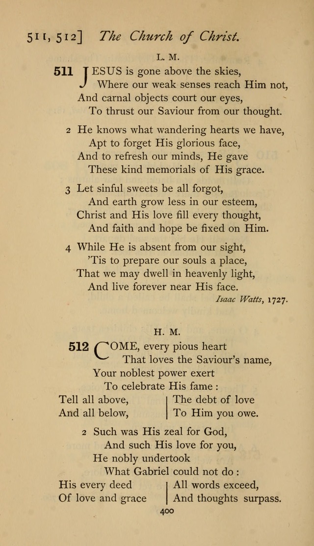 The Sacrifice of Praise. psalms, hymns, and spiritual songs designed for public worship and private devotion, with notes on the origin of hymns. page 400