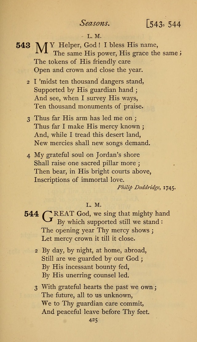 The Sacrifice of Praise. psalms, hymns, and spiritual songs designed for public worship and private devotion, with notes on the origin of hymns. page 425