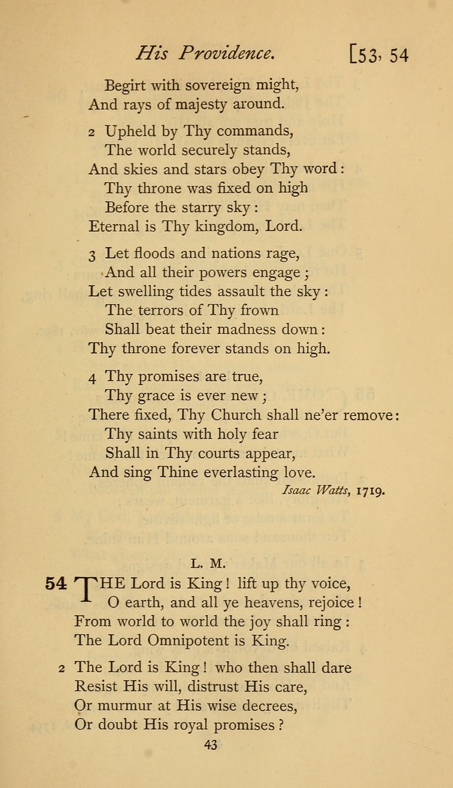 The Sacrifice of Praise. psalms, hymns, and spiritual songs designed for public worship and private devotion, with notes on the origin of hymns. page 43