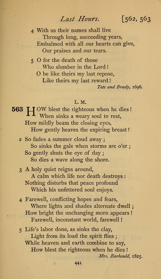 The Sacrifice of Praise. psalms, hymns, and spiritual songs designed for public worship and private devotion, with notes on the origin of hymns. page 441