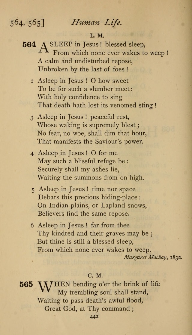 The Sacrifice of Praise. psalms, hymns, and spiritual songs designed for public worship and private devotion, with notes on the origin of hymns. page 442