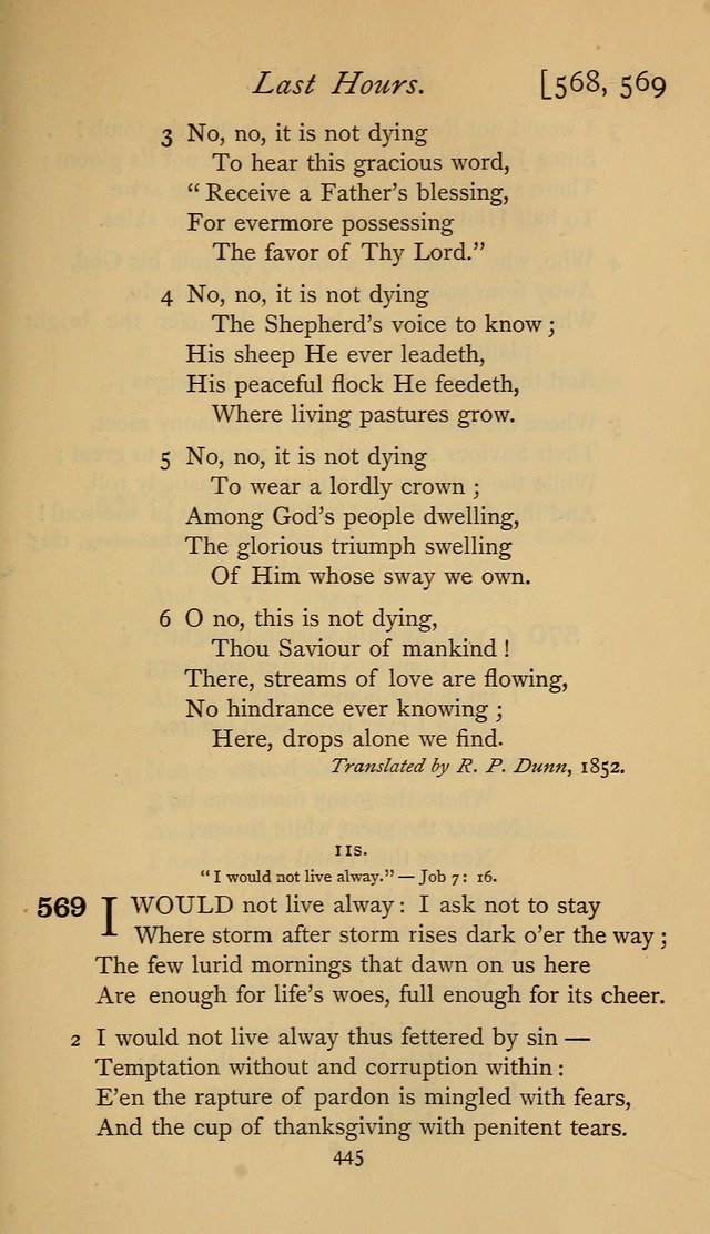 The Sacrifice of Praise. psalms, hymns, and spiritual songs designed for public worship and private devotion, with notes on the origin of hymns. page 445