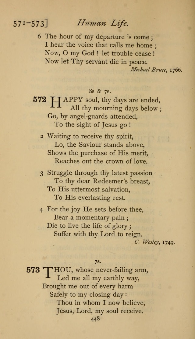 The Sacrifice of Praise. psalms, hymns, and spiritual songs designed for public worship and private devotion, with notes on the origin of hymns. page 448