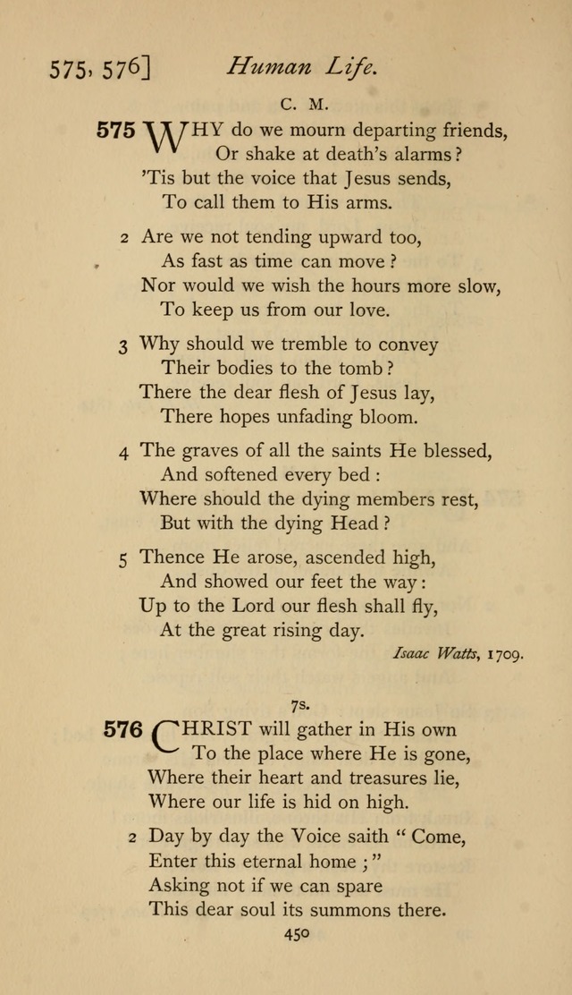 The Sacrifice of Praise. psalms, hymns, and spiritual songs designed for public worship and private devotion, with notes on the origin of hymns. page 450