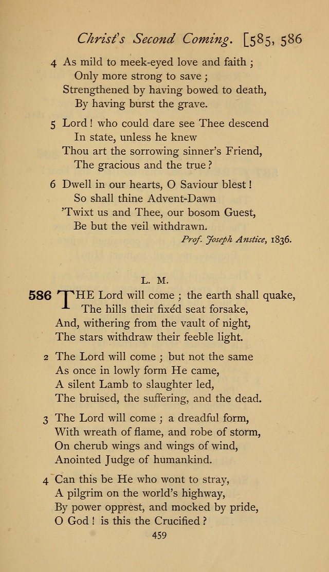 The Sacrifice of Praise. psalms, hymns, and spiritual songs designed for public worship and private devotion, with notes on the origin of hymns. page 459