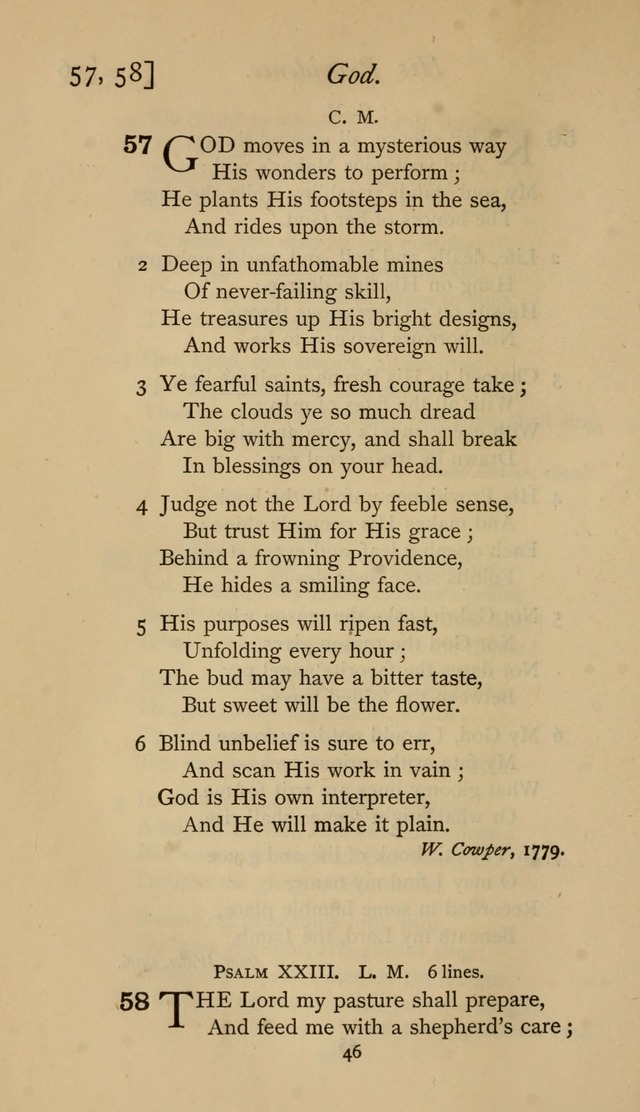 The Sacrifice of Praise. psalms, hymns, and spiritual songs designed for public worship and private devotion, with notes on the origin of hymns. page 46