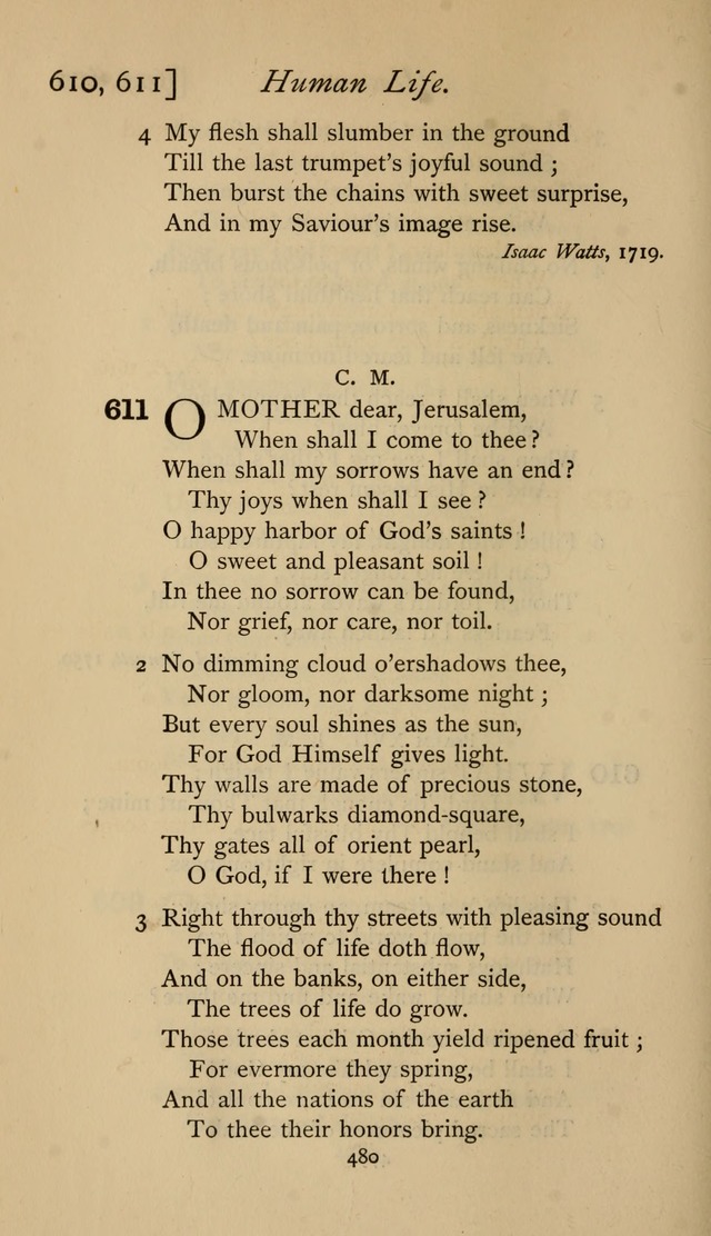 The Sacrifice of Praise. psalms, hymns, and spiritual songs designed for public worship and private devotion, with notes on the origin of hymns. page 480