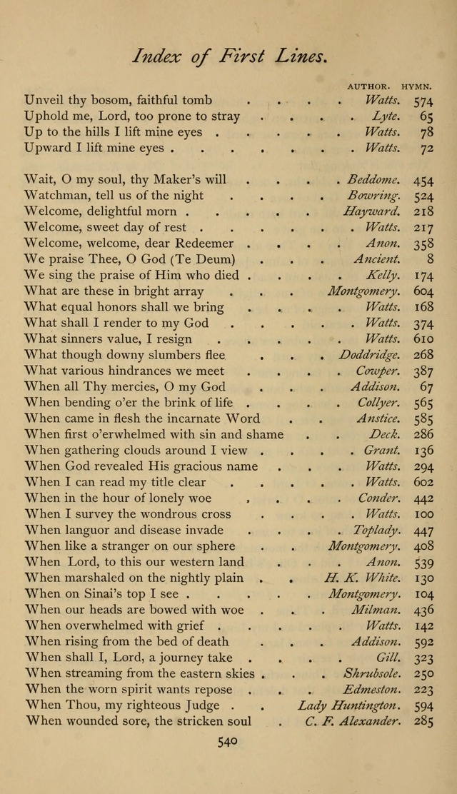 The Sacrifice of Praise. psalms, hymns, and spiritual songs designed for public worship and private devotion, with notes on the origin of hymns. page 540