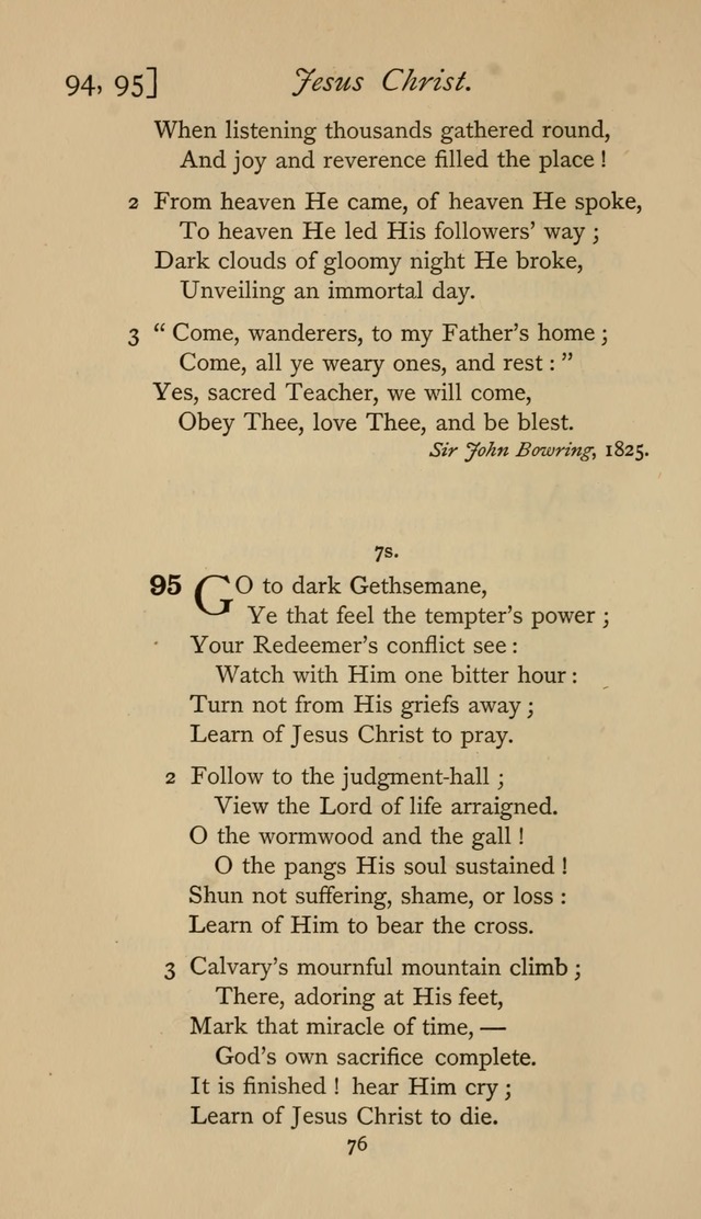 The Sacrifice of Praise. psalms, hymns, and spiritual songs designed for public worship and private devotion, with notes on the origin of hymns. page 76