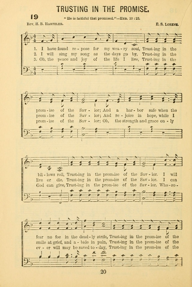 Songs of Refreshing: adapted for use in revival meetings, camp meetings, and the social services of the church. page 20