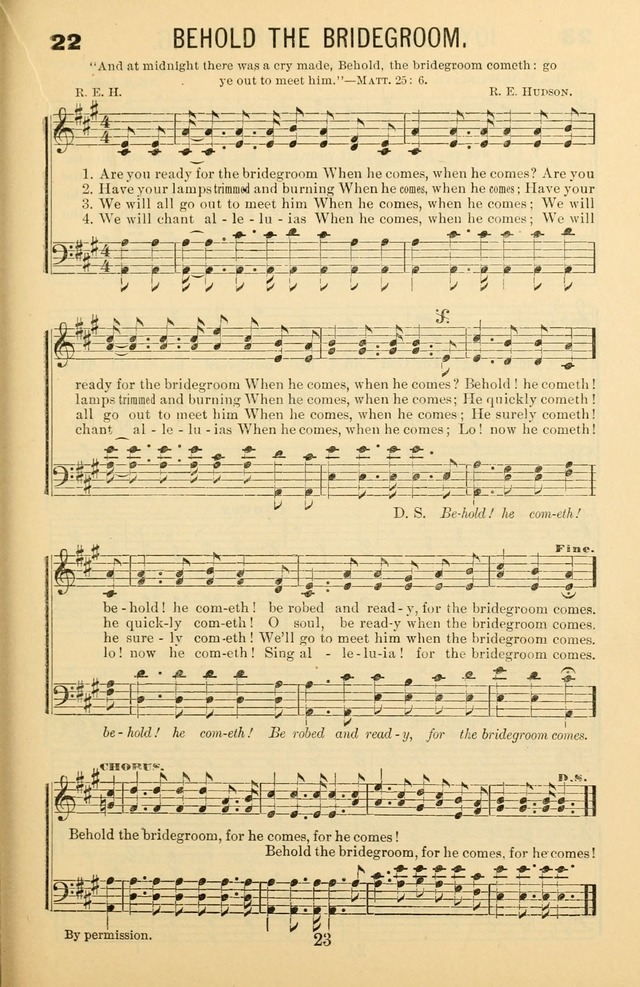 Songs of Refreshing: adapted for use in revival meetings, camp meetings, and the social services of the church. page 23