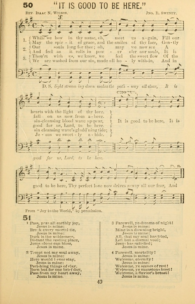 Songs of Refreshing: adapted for use in revival meetings, camp meetings, and the social services of the church. page 49