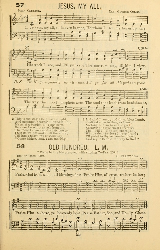 Songs of Refreshing: adapted for use in revival meetings, camp meetings, and the social services of the church. page 55