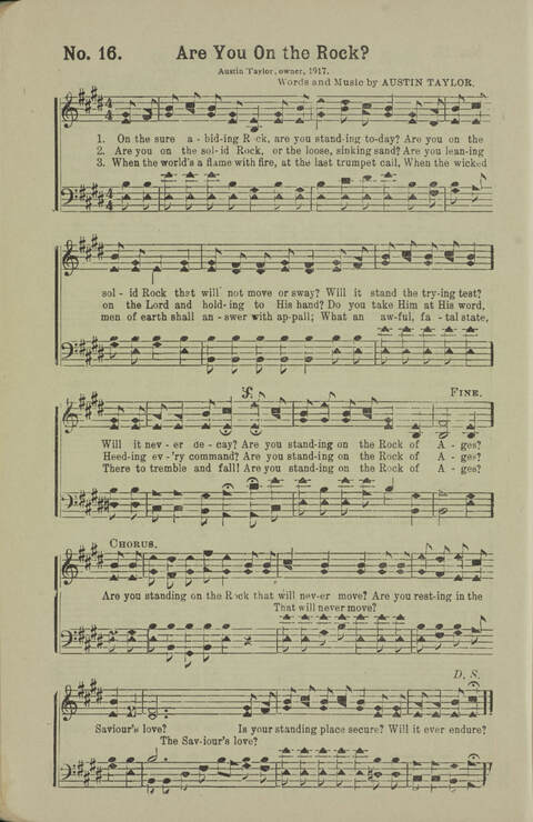 Songs of the Reapers: A treasurey of soul-stirring, spirit-reviving, sweet gospel songs, designed for evangelistic work page 16