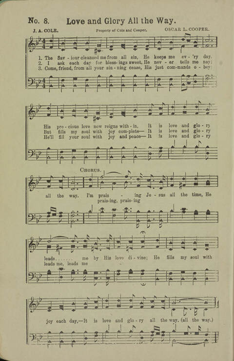 Songs of the Reapers: A treasurey of soul-stirring, spirit-reviving, sweet gospel songs, designed for evangelistic work page 8