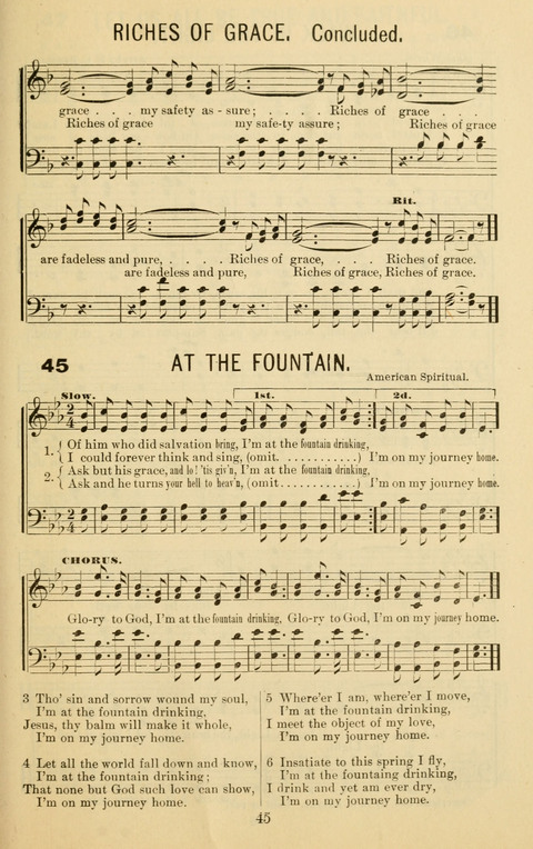 Songs of Refreshing No. 2: Adapted for use in revival meetings, camp meetings, and social service of the church page 43