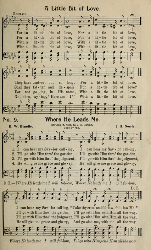 Songs of Redeeming Love: for the Church, Sunday School and other Services of the Sanctuary page 10