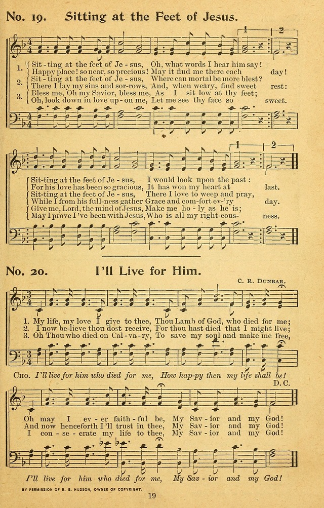 Songs of the Soul: for use in Sunday evening congregations, revivals, camp-meetings, social services, and young people