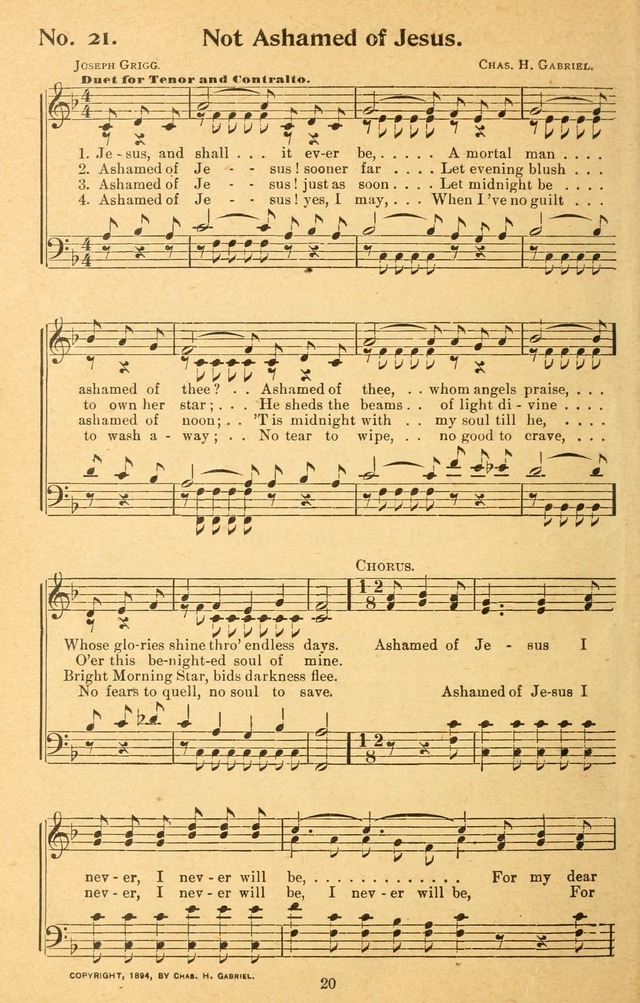 Songs of the Soul: for use in Sunday evening congregations, revivals, camp-meetings, social services, and young people