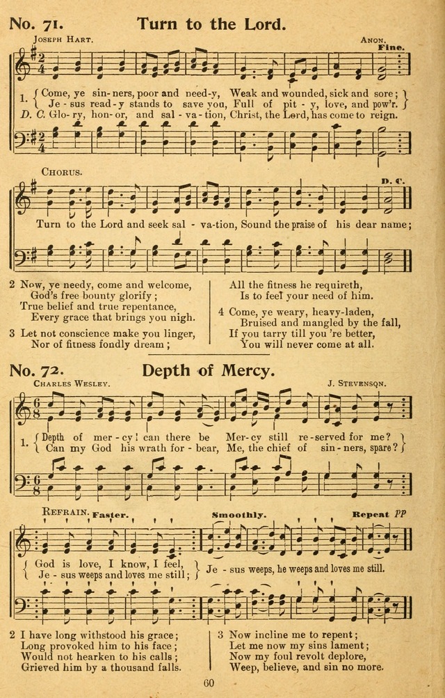 Songs of the Soul: for use in Sunday evening congregations, revivals, camp-meetings, social services, and young people