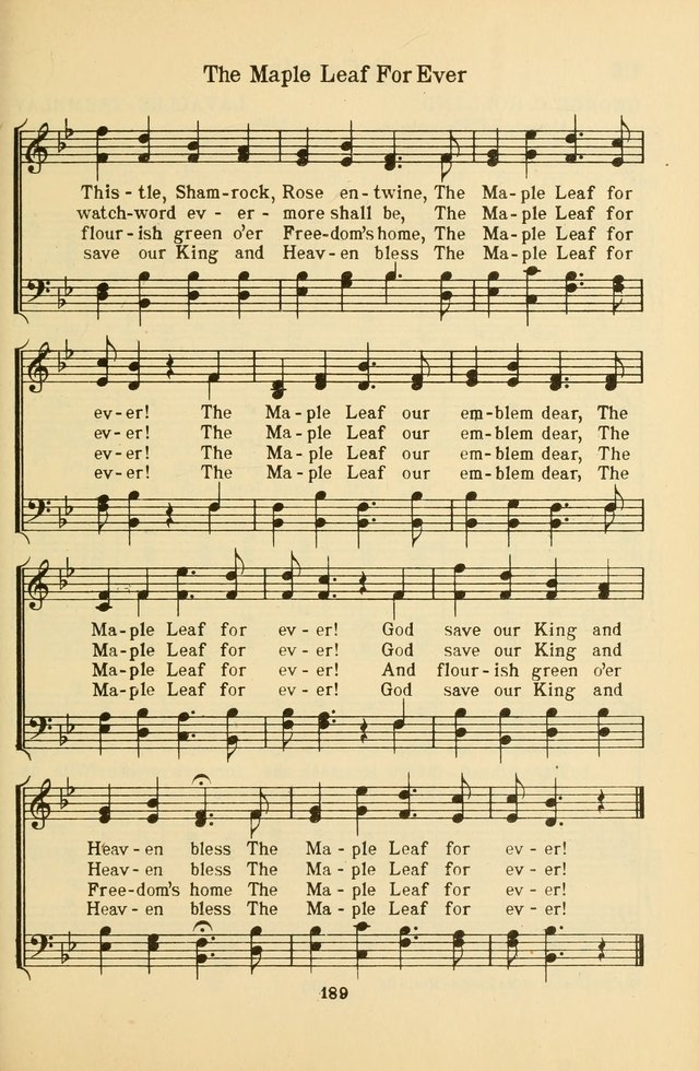 Songs of Service: for use in assemblies of young people and older boys and girls page 191