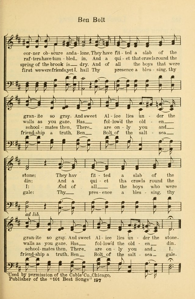 Songs of Service: for use in assemblies of young people and older boys and girls page 199