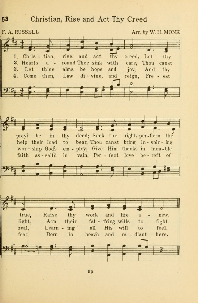 Songs of Service: for use in assemblies of young people and older boys and girls page 61