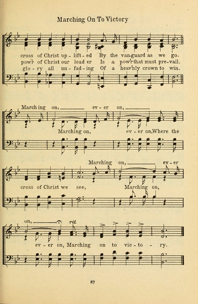 Songs of Service: for use in assemblies of young people and older boys and girls page 89