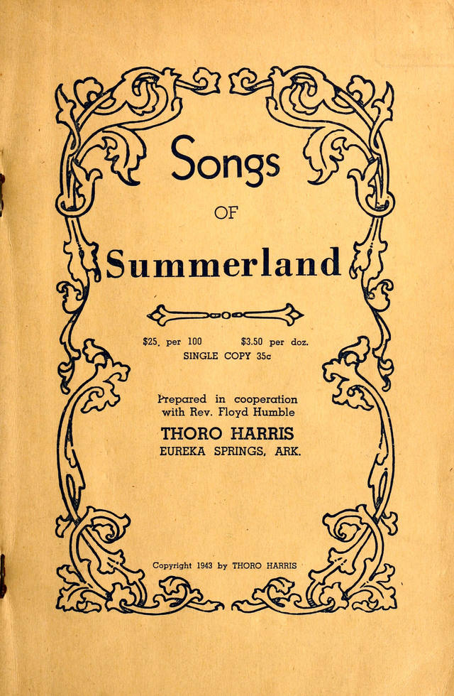 Songs of Summerland page cover