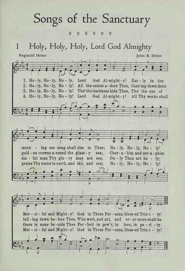 Songs of the Sanctuary page 1