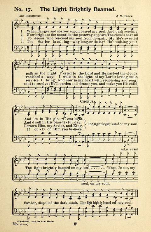 Songs of the Soul No. 2: for use in Sunday evening congregations, revivals, camp-meetings, social services and young peoples meetings page 17