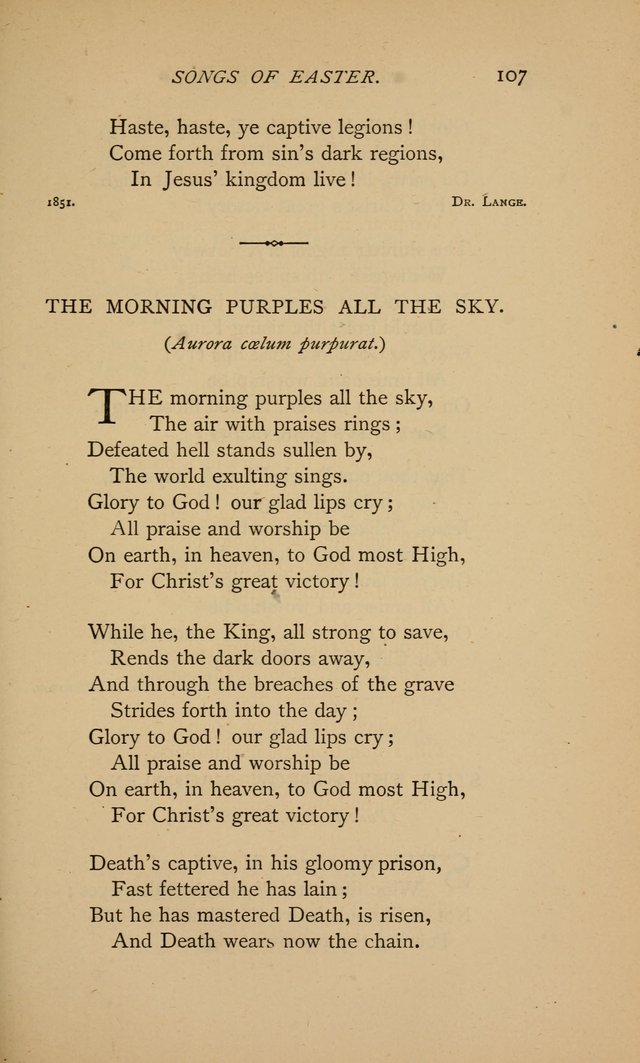Songs of the Soul: gathered out of many lands and ages page 107