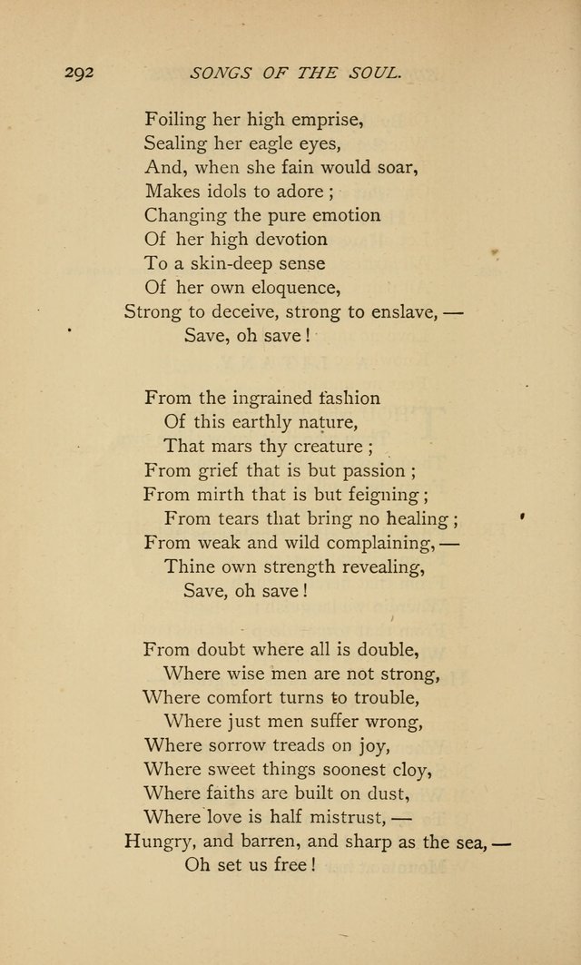 Songs of the Soul: gathered out of many lands and ages page 292