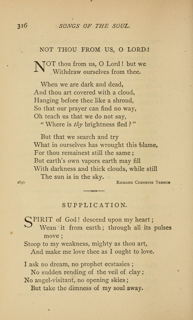 Songs of the Soul: gathered out of many lands and ages page 316