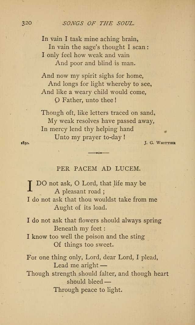 Songs of the Soul: gathered out of many lands and ages page 320