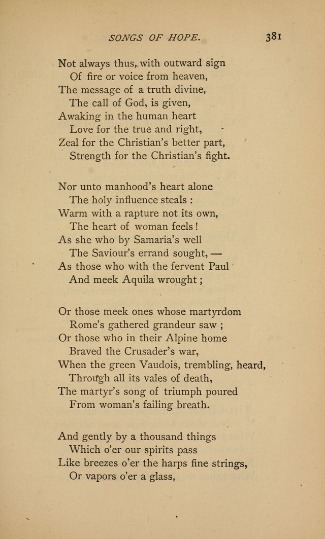 Songs of the Soul: gathered out of many lands and ages page 381