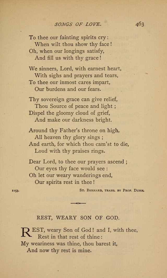 Songs of the Soul: gathered out of many lands and ages page 463