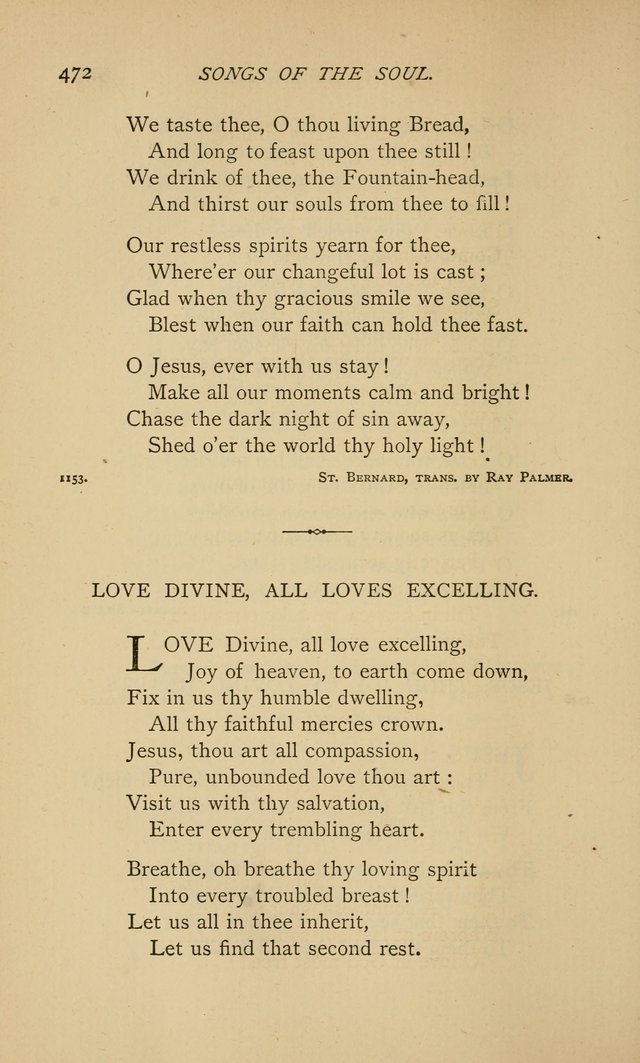 Songs of the Soul: gathered out of many lands and ages page 472