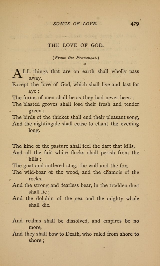 Songs of the Soul: gathered out of many lands and ages page 479