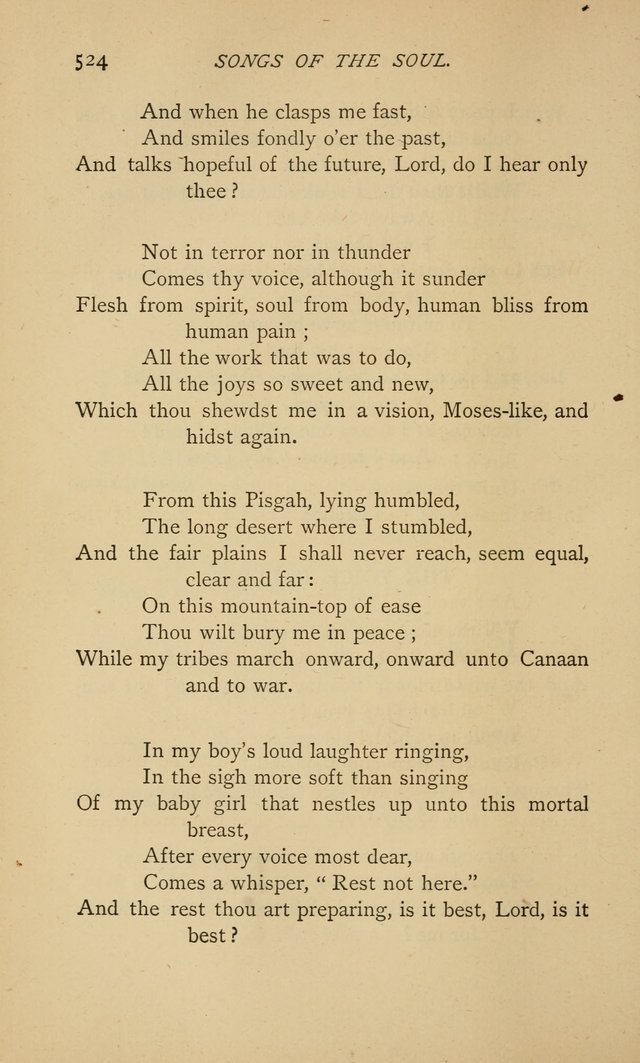 Songs of the Soul: gathered out of many lands and ages page 524