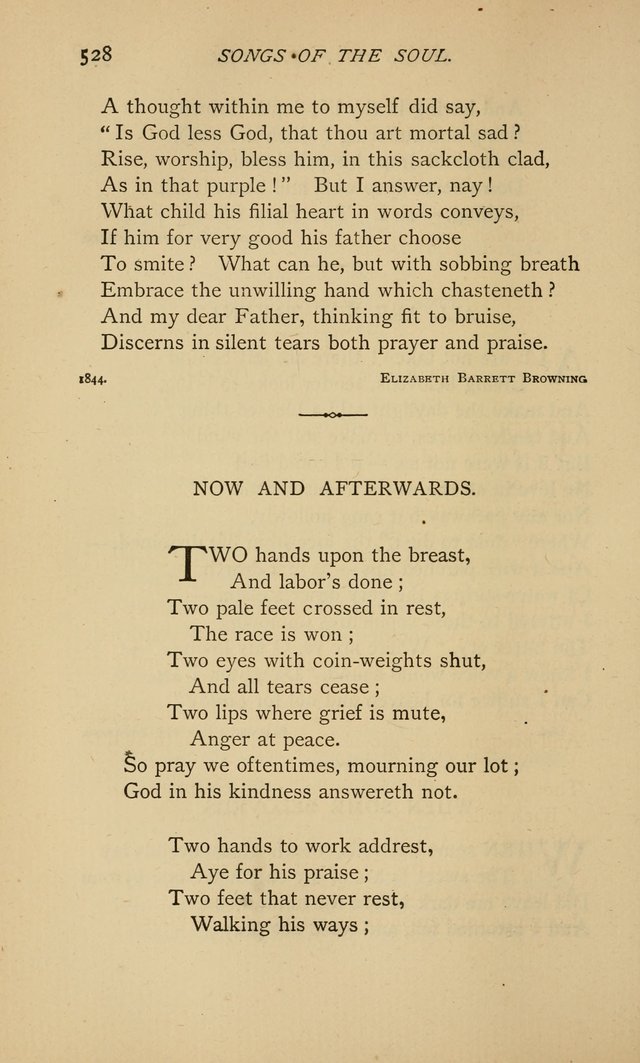 Songs of the Soul: gathered out of many lands and ages page 528