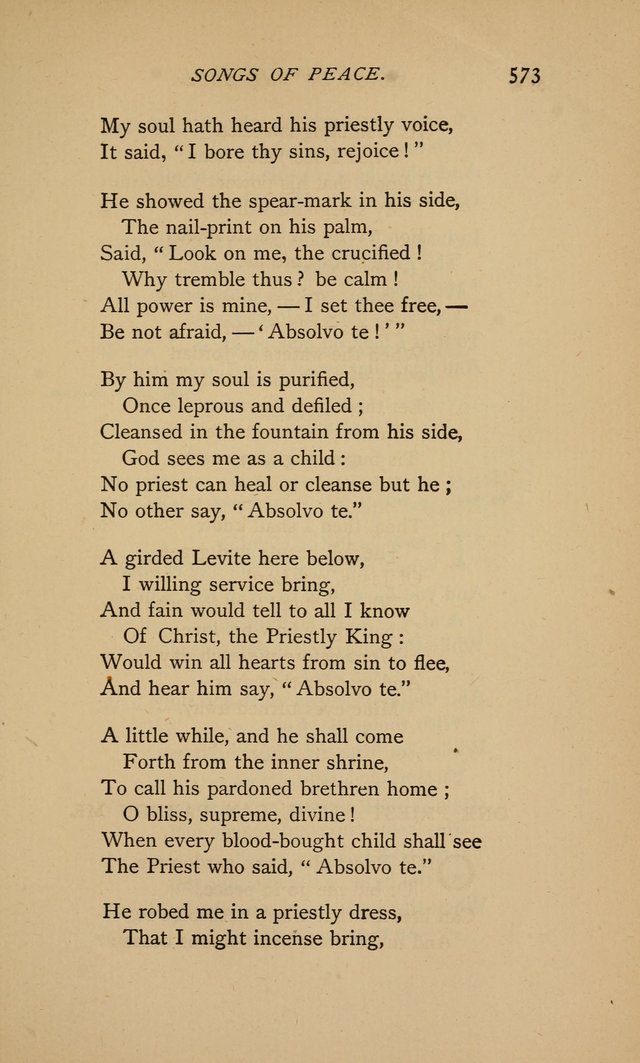 Songs of the Soul: gathered out of many lands and ages page 573