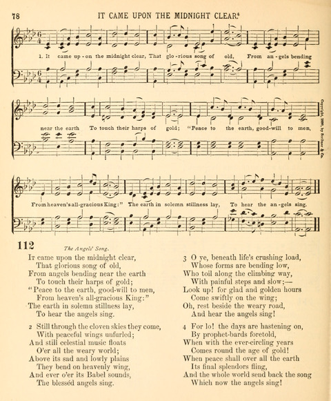 A Selection of Spiritual Songs: with music, for the Sunday-school page 76