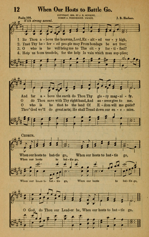 Songs of the Tabernacle: for Church, Sunday School, young people